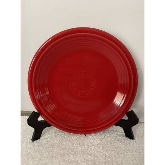 Fiestaware HLC Scarlet Red Salad Dessert Plate Fiesta 7 1/4" - Picture 1 of 3
